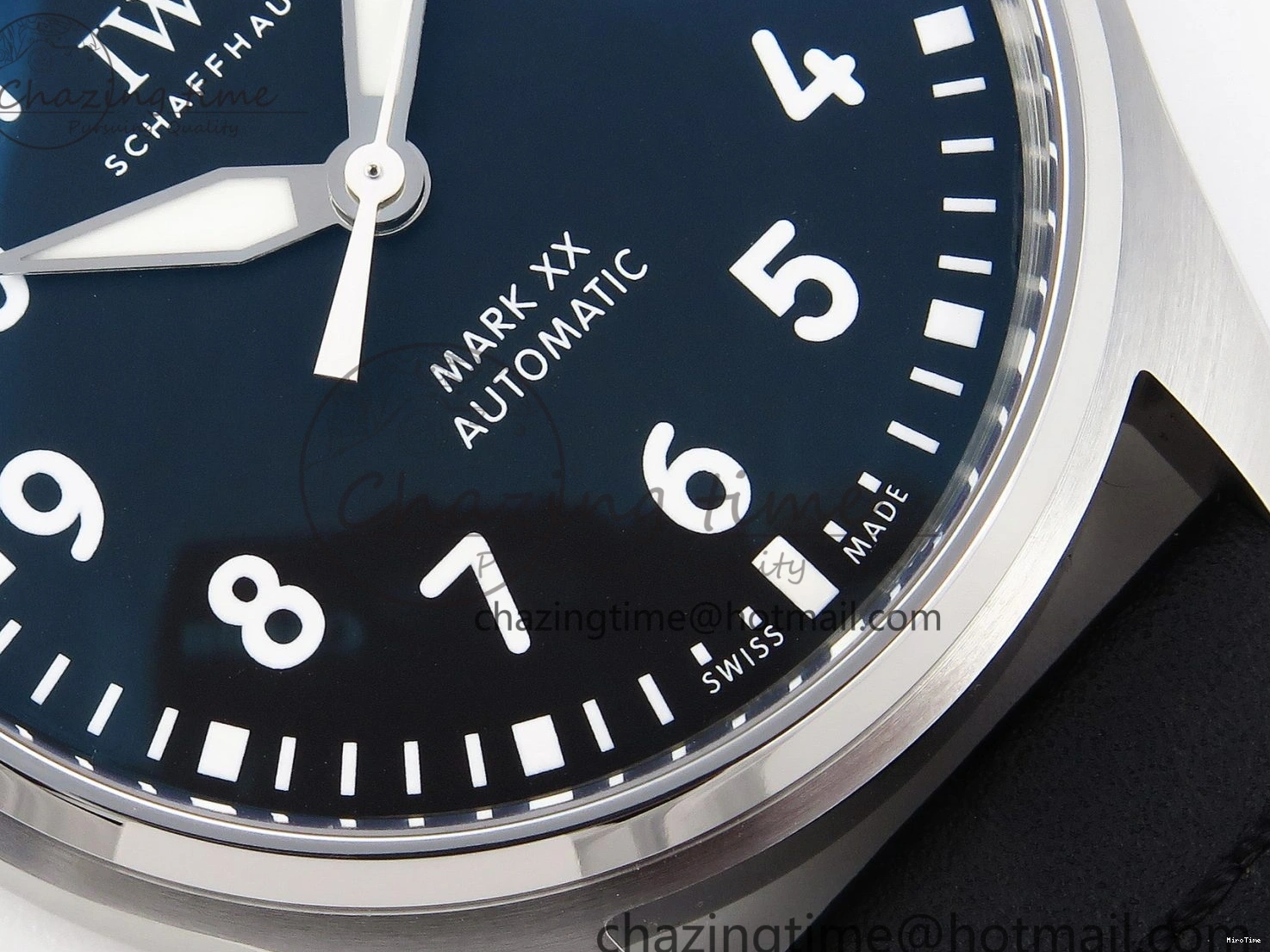 MIROTIME 0329 Pilot Mark XX IW328201 ZF 1:1 Best Edition Black Dial on Black Leather Strap A Affordable 7028